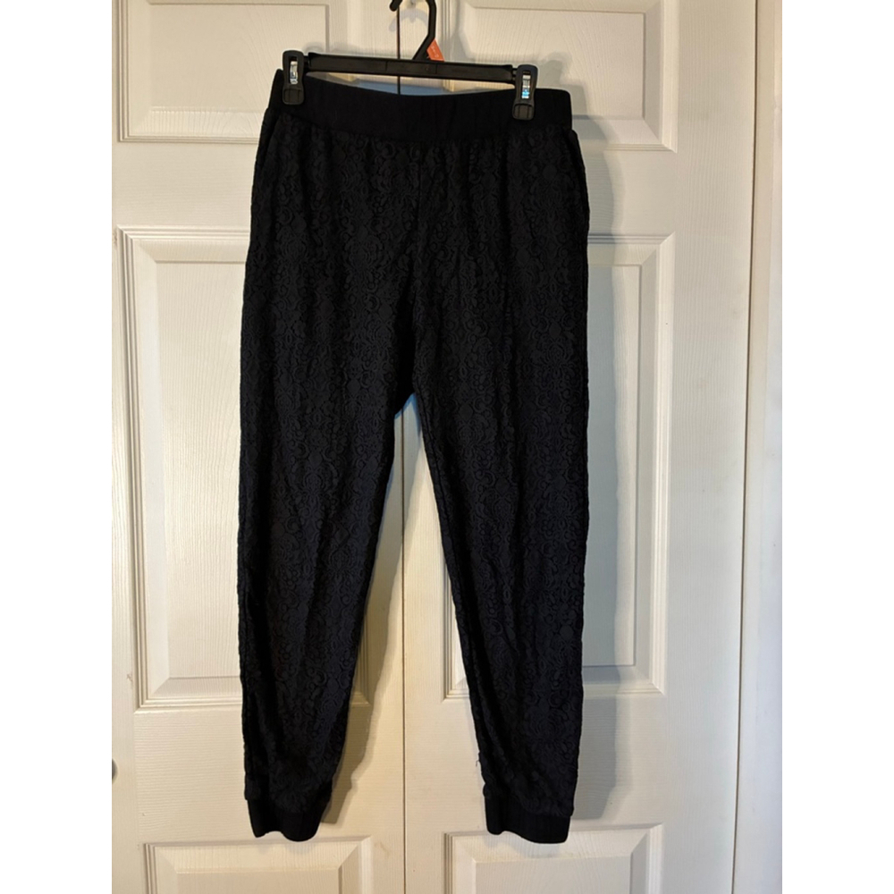Women's Unbranded Black Lace Joggers S/P